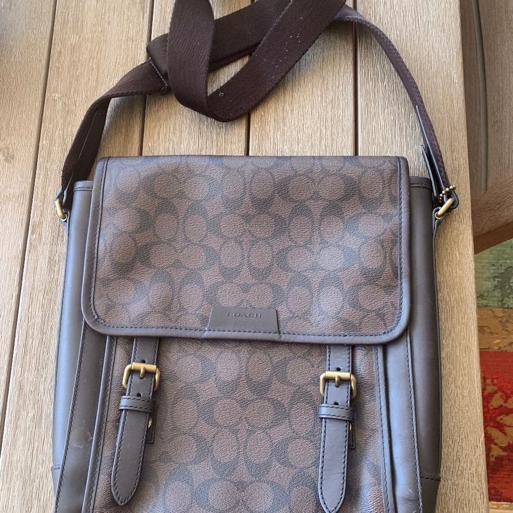 Men’s Coach Leather Satchel